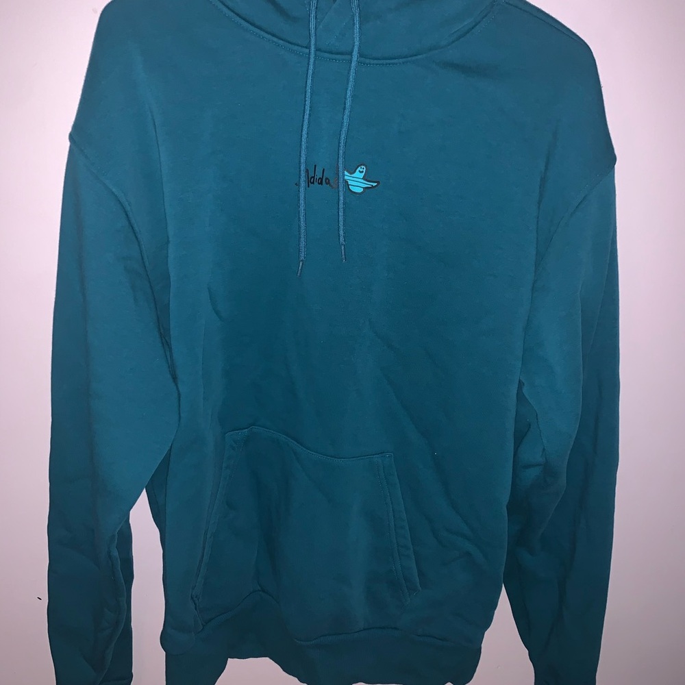 Adidas green shmoofoil hoodie size M
